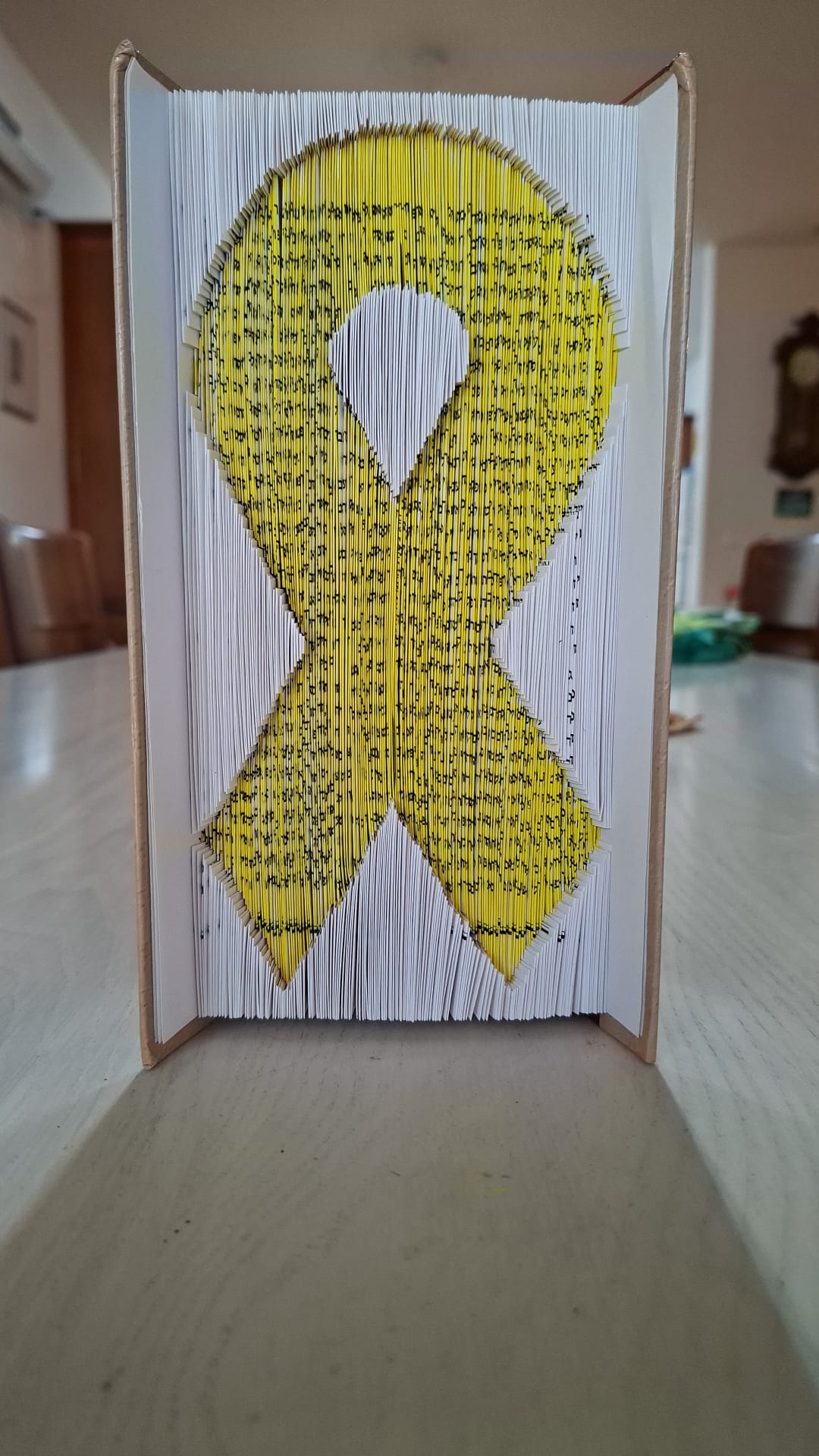 Vintage Hatofim 3D Book Art - Custom Hand-Folded Sculpture