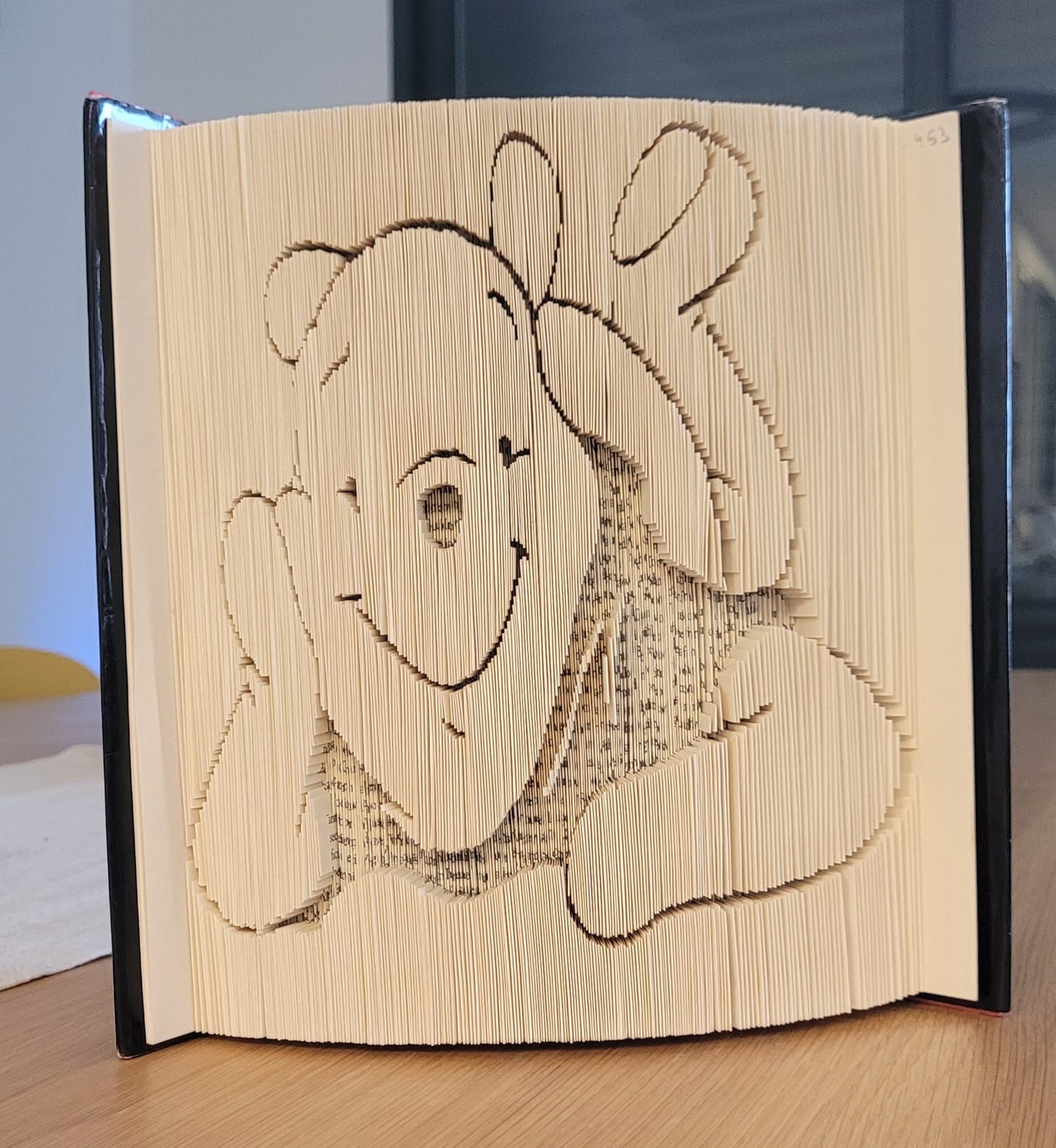 Vintage Pooh 3D Book Art - Custom Hand-Folded Sculpture